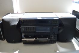 JVC Double Cassette Deck Receiver Audio System