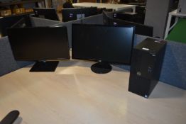 *Dell OptiPlex 3050 PC (hard drive removed) with Acer and Samsung Monitors