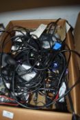 *Box of Assorted Cables, Routers, etc.