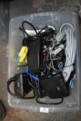 *Mixed Box of Assorted Cables and Routers