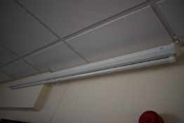 *Ceiling Mounted Projector Screen & Sony LCD VPL - Px1 Projector (as fitted, buyer to remove)