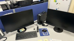 *Lenovo Think Centre with Two Screens