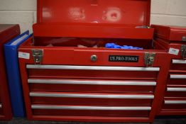 *US Pro Tools Four Drawer Tool Chest ~52cm wide x 36cm high