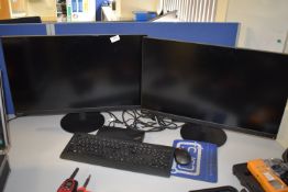*ThinkPad Laptop, Hub, Two Monitors, Keyboard, and Mouse