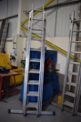 *Lyte Triple Extending 27 Rung Aluminium Ladder