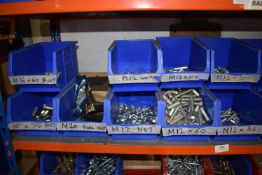 *Contents of Shelf to Include Assorted M16, M12, and M10 Bolts