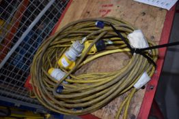 *Three 16a 110v Extension Leads
