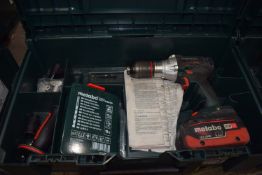*Metabo SDS18LTXBL1 Cordless Drill with Keyless Chuck, Carry Case, and Battery
