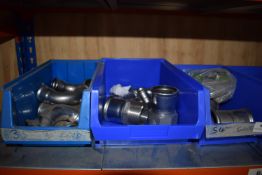 *Six Boxes of Stainless Steel Push Fit Pipe Fittings