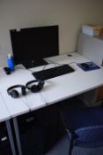 *Office Table, and an Edge 10 Monitor, Keyboard, Mouse, and Computer Tower