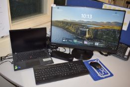 *Lenovo Tink Pad 21AK-000VUK Laptop Computer, Monitor, Keyboard and Mouse