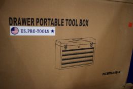 *US Pro Tools Four Drawer Tool Chest ~52cm wide x 36cm high (new)