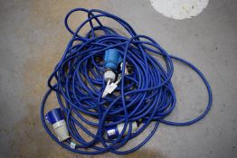 *Two 240v Four Pin & Earth Extension Cables