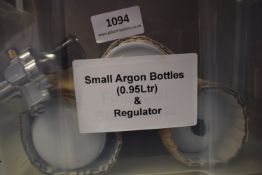 *Three Small Argon Bottles and Regulator