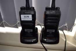 *Pair of Hytera PD405 Walkie Talkies