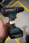 *Makita DHP482 Cordless Drill with Keyless Chuck, and Battery