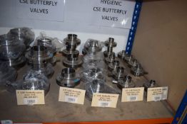 *Quantity of Stainless Steel Butterfly Valves 1” - 4” and Butterfly Valve Handles