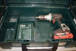 *Metabo SB18LTXBL1 Cordless Drill with Keyless Chuck, and Battery