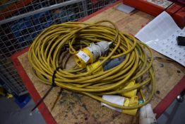 *Three 16a 110v Extension Leads