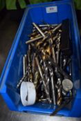 *Tub Containing Various Morse Taper Drill Bits