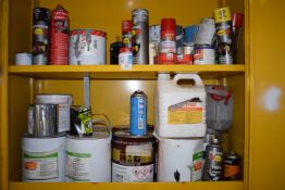*Contents of Cabinet to Include Various Paints and Specialist Coatings