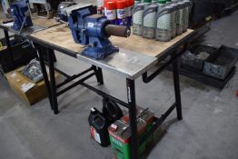 *Tubular Framed Folding Workbench with Multi Access Vice