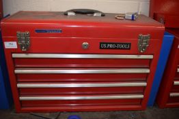 *US Pro Tools Four Drawer Tool Chest ~52cm wide x 36cm high