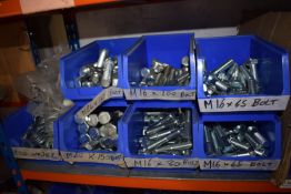 *Contents of Shelf to Include Assorted M16 Bolts, M20 Bolts and Washers