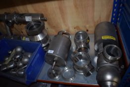 *Contents of Shelf to Include Various Electric Valves Pump Units, Strainers, etc.