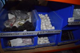 *Eight Assorted Cable Glands, 12mm Plastic Nut Caps, etc.