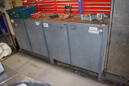 *Steel Workbench with Four Lockers