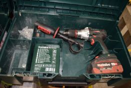 *Metabo SDS18LTXBL1 Cordless Drill with Keyless Chuck, Carry Case, and Battery
