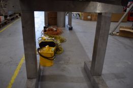 *Pair of Stainless Steel Trestles 100cm wide x 90cm high