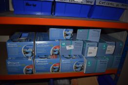 *Twelve Boxes of Disposable Nitrile Gloves Sizes: M, L, and XL