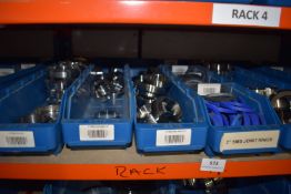 *Seven Boxes Containing 2” and 2.5” Stainless Steel SMS Pipe Fittings