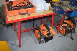 *Tubular Framed Portable Workbench fitted with 6” Vice