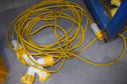 *110v Extension Cable and Three Way Splitter