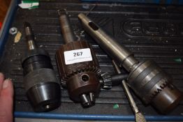*Three Morse Taper Chucks