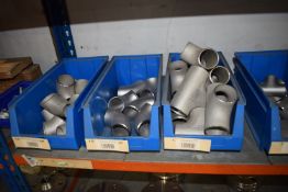 *Contents of Shelf to Include 1” T Welds, 45° Welds, 90° Welds