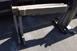 *Pair of Steel Trestles 135cm wide x 80cm high