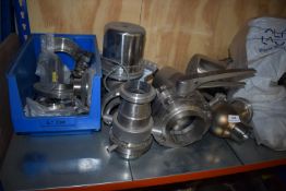 *Assorted Stainless Steel Butterfly Valves, Electric Valves, Pipe Connectors, Flanges, etc.