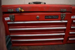 *US Pro Tools Four Drawer Tool Chest ~52cm wide x 36cm high