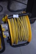 *110v Extension Cable on Reel with Two Tool Outlet