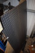 *Two Pieces of Steel Checker Plate 2x1m
