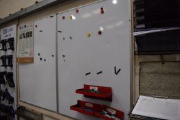 *Two Magnetic Whiteboards with Pen Trays