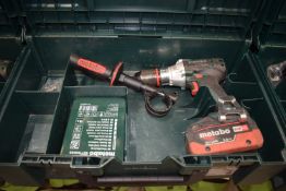 *Metabo SDS18LTXBL1 Cordless Drill with Keyless Chuck, Carry Case, and Battery