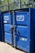 *Steel Storage/Welfare Unit Enclosed by Double Doors ~190x200cm x 190cm high, to Include Two CO2