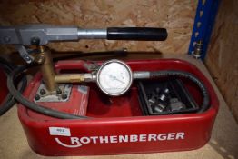 *Rothenberger Pipe Testing Pressure Pump