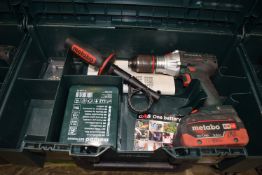 *Metabo SDS18LTXBL1 Cordless Drill with Keyless Chuck, Carry Case, and Battery