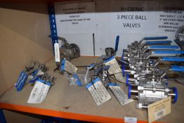 *Twenty-Five Stainless Steel 0.5” - 2” Ball Valves